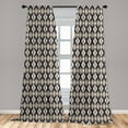 thumbnail image 5 of Ambesonne Boho Curtains, Ikat Style, Pair of 28"x84", Multicolor, 5 of 5