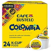 Cafe Bustelo 100% Colombian Coffee Keurig K-Cup Pods, Medium Roast, 24 ct Pack of 2