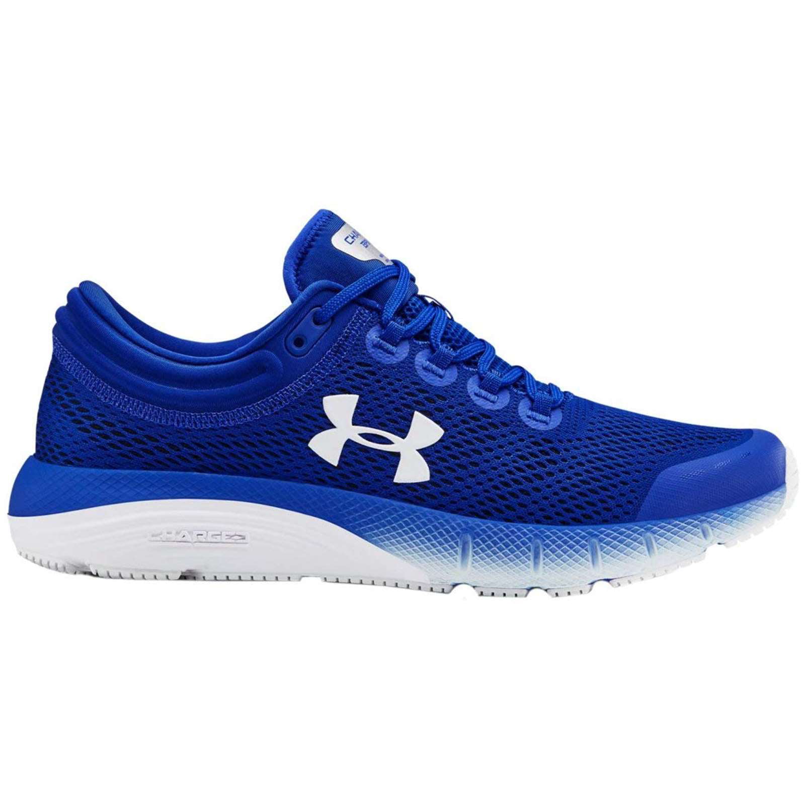 Under Armour Charged Bandit Mens Running Shoes Grey Blue Cushioned Trainers Men 