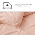 thumbnail image 2 of Peace Nest 3 Piece Pintuck Pinch Pleat Comforter Set, Bedding Set for All Season, Pink Twin, 2 of 4