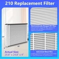 thumbnail image 4 of 2 Pack 210 Replacement Filter Compatible with AprilAire Whole House Air Purifiers 1210,1620,2210,2216,3210,4200,20x25x4 MERV-11 Furnace Filter,20x25x4 Air Filter, 4 of 6