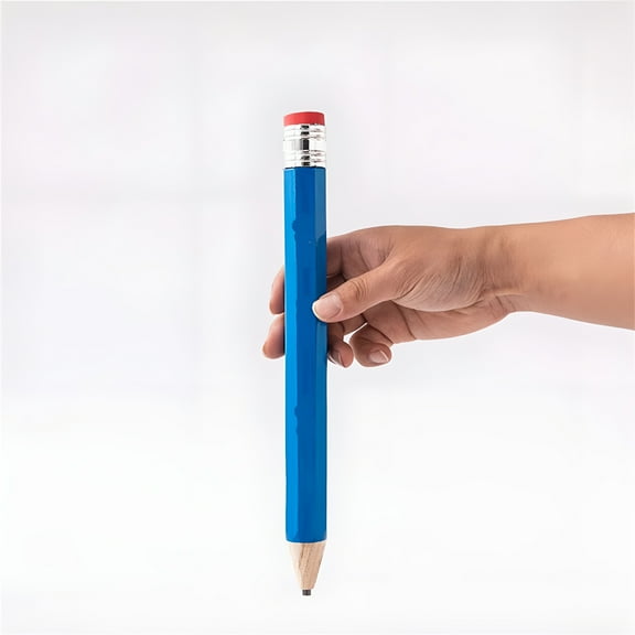 CCOCC Wooden Jumbo Pencils for Prop,Gifts Decor,14 Inch Funny Novelty Giant Pencil with Eraser for Women,Men,Supplies,1PC,Blue