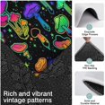 thumbnail image 3 of Rainbow Mushroom Neon Black Pattern Kitchen Rugs Sets Of 3,Kitchen Runner Rugs Non Skid Washable,Decorative Kitchen Floor Mats for Kitchen,Sink,Laundry,17"x30"+ 17"x47" + 17"x59", 3 of 6