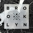 thumbnail image 2 of SD Graphics Studio 20x20 White Modern Wood Framed Museum Art Print Titled - Brooklyn Square BW, 2 of 4