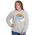 thumbnail image 5 of Friend Zone Funny LGBTQ Cute Rainbow Women Crewneck Sweatshirt Brisco Brands M, 5 of 6