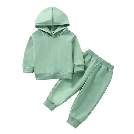 

Musuos Baby Boys Girls Hooded Sweatshirt Top Long Pants Fall Tracksuit Sportswear
