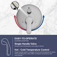 thumbnail image 3 of Wowow 8-spray 12in. Dual Shower Head and Handheld Shower Head in Brushed Nickel, 3 of 8