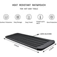 thumbnail image 2 of KAIYANG Alfombrilla de silicona resistente al calor para rizador de pelo, bolsa para herramientas de calor para planchas planas, paquete de 1, color negro, 2 of 5