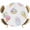White, variant on Round Table Cover 36-44 Inch Ice Cream Waterproof Reusable Table Cloth Round Fitted Vinyl Tablecloth with Elastic Edged for Parties Outdoors, Colorful Watercolor Dessert Cupcakes Rustic