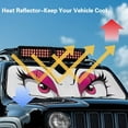 thumbnail image 5 of Uorisanigo Windshield Sun Shade Windshield Shade for 2020-2025 Jeep Gladiator(JT) Funny Eyes Pink Heat Shield Sun Visor Cover Windshied Sunshade Blocks UV Rays Keep Your Car Cooler, 5 of 7