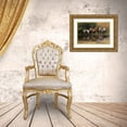 thumbnail image 3 of Bush, Marie 14x11 Gold Ornate Wood Framed with Double Matting Museum Art Print Titled - USA, Montana Horses tended by cowgirl, 3 of 4