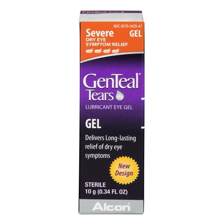 GenTeal Tears Lubricant Eye Gel Severe Dry Eye Symptom Relief, 0.34 FL OZ