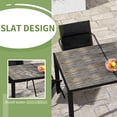 thumbnail image 4 of Aluminum Patio Table - Spacious Dining Surface - Backyard Dining / Quick - dry Feature to Avoid Spill Lingering / Wood - plastic Composite Top for Aesthetics, 4 of 6
