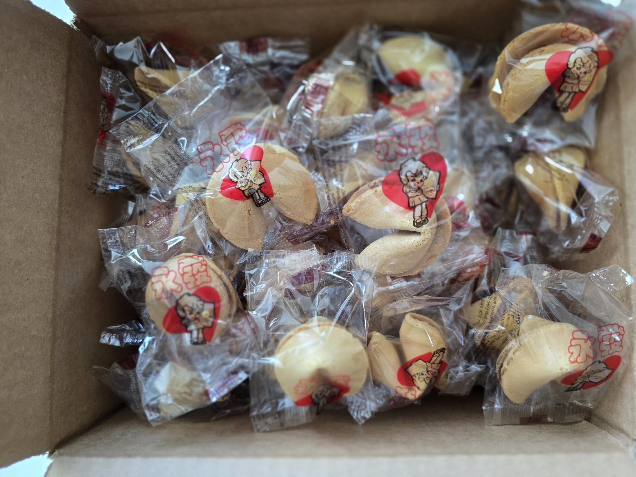 Fortune Cookies Bulk 50 Pack - Individually Wrapped, Crispy, Fresh Baked