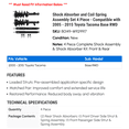 thumbnail image 2 of Shock Absorber and Coil Spring Assembly Set 4 Piece - Compatible with 2005 - 2015 Toyota Tacoma Base RWD 2006 2007 2008 2009 2010 2011 2012 2013 2014, 2 of 2