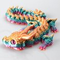 thumbnail image 5 of 3D Printed Magic Dragon Movable Joint Fidget Toy Rotatable Articulated Office Desktop Ornament Adults Kid Toy Crafts Gift, 5 of 5