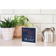 thumbnail image 4 of Being Adult Fold Fitted Sheet Slate Grey 5 x 5 Wood Tabletop Sign Plaque, 4 of 4