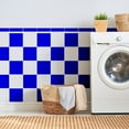 thumbnail image 2 of Walplus Peel and Stick Backsplash Colour Block Navy Blue Wall Tile Decals 24 Pcs 6" x 6", 2 of 7
