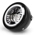 thumbnail image 3 of Faro LED para motocicleta de 12 V, 6,5 pulgadas, 12‑80 V CC, doble color, IP67, impermeable, DRL, faro delantero redondo, reemplazo para Suzuki sin soporte, 3 of 12