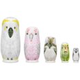 thumbnail image 1 of Muñecas Rusas De Madera Para Anidar, Muñecas Clásicas De Anidación De Pájaros Y Búhos, Juguetes Hechos A Mano, Regalo Para Niños, 1 of 6