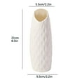 thumbnail image 2 of AUDeals Elegant Milky White Vase Lightweight & Shatterproof Plastic with Imitation Ceramic Finish Milky White Home Decor Flower Pot for Home Decor, 2 of 6