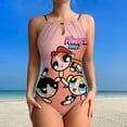 thumbnail image 2 of The Powerpuff Girls Women's One-piece Swimsuit Bathing Suits High Neck Tummy Control Swimwear Swim Suit M, 2 of 7
