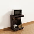 thumbnail image 2 of Espresso Finish - Shelving for Organization - Kitchen and Workspace - Mobile with Rounded Corners, 2 of 2