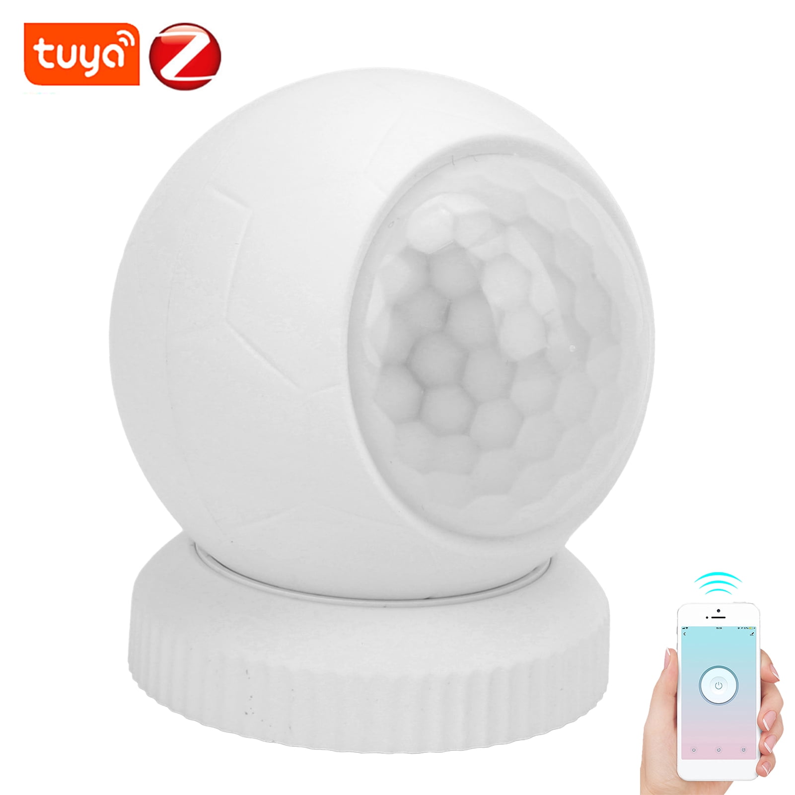 Yajisi PIR Sensor 110° Wide Sensing Angle IR Human Body Motion Detector for TUYA Zigbee Wireless Smart App Control Home Anti-Thief Security Alarm System