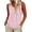 Pink, variant on TEAJOPSUU Tank Tops for Womens Sleeveless Crew Neck Blouses Loose Fit Front Pleated Solid Color Shirts Burgundy