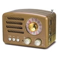 thumbnail image 1 of Radio de transistores PRUNUS J-160 Retro - Batería AM FM SW, color dorado, 1 of 7