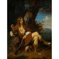 thumbnail image 2 of Ary de Vois 19x24 Black Ornate Framed Double Matted Museum Art Print Titled: Self-Portrait as a Hunter (C. 1660), 2 of 5