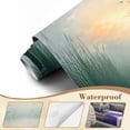 thumbnail image 4 of Wallpaper Tranquil Duck Serene Pond Pink Water Lilies Sunset Sky Peel and Stick Wall Murals 100"H x 144"W Removable PVC Wall Paper Self-Adhesive Wall Paintings Art Decor for Bedroom Living Room, 4 of 7