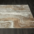 Luxe Weavers Marble Swirl Collection Gray Abstract Area Rug 4x5 ...