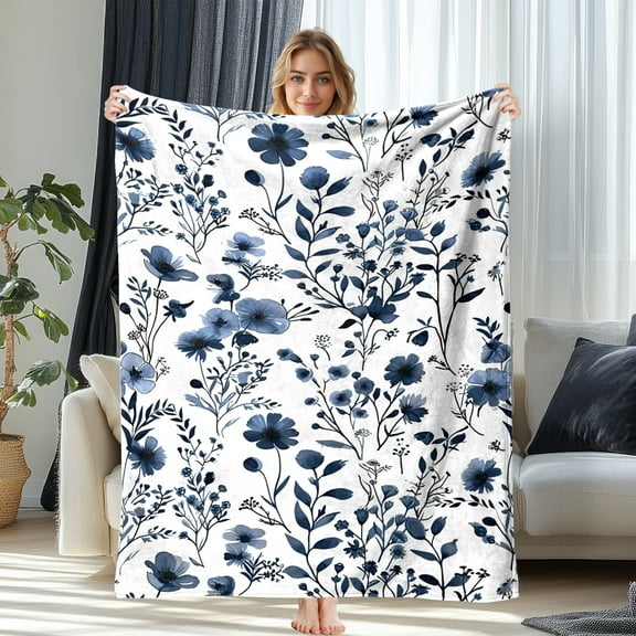 Custom Blanket, Flannel Fleece Blanket for Bed & Sofa - Soft Printed Throw Blanket, Fuzzy Blankets & Throws 50x60 Inches