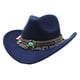 thumbnail image 1 of Qarigey Sombrero de Jazzes para niñas y niños de amplia aplicación de poliéster para trajes versátiles y de moda Premium Sombreros Azul oscuro, 1 of 6