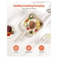 thumbnail image 4 of 17 Piece Pots and Pans Set Granite Nonstick Cookware Set Induction White Kitchen, 4 of 9