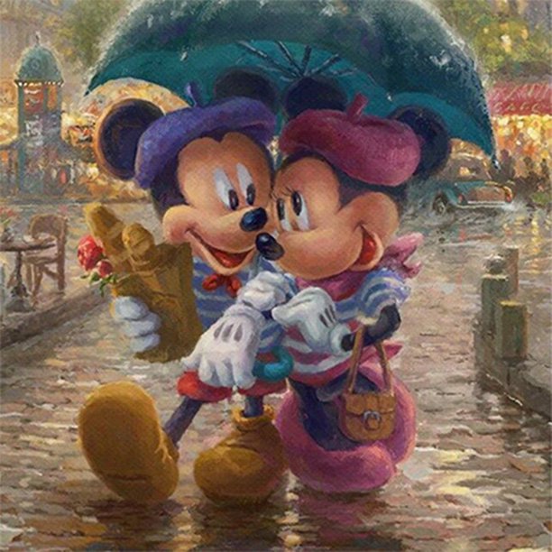 Kit de pintura por números DIY Mickey Minne Oil Art Picture Craft Home Decor (H1164) Hugtrwg Para estrenar