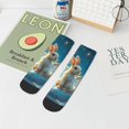 thumbnail image 7 of Pofeuu Cute Angel Winged Rabbit Print 30cm Socks, Adult Running Hiking Socks for Youth and Adult, 7 of 7