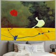 thumbnail image 2 of Orinice Bird Flower Tapestry Wall Hanging Unique Style Graphic Tapestries Home Decor for Living Room Bedroom Dorm Farmhouse, 4 Sizes 40x60inch, 2 of 6