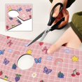 thumbnail image 6 of Yayeee Faucet Mat for Kitchen Sink 14.7" Diatomite Long Splash Guard Pad, Pink Plaid Fruit Pattern, 6 of 7