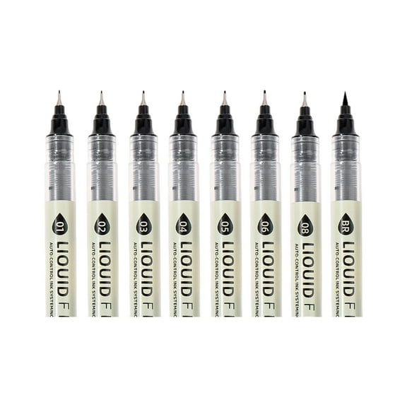 3/4/5/6/7/8 Pcs Fineliner Set Liner Pen Set Waterproof Art Marker Pen Fineliner Pen For Sketching Comics Line Drawing