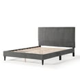 thumbnail image 6 of Furniture of America Colly Adult Queen Chenille Fabric Upholstered Platform Bed, Dark Gray, 6 of 25