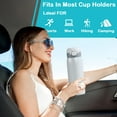 thumbnail image 6 of Stainless Steel Insulated Tumbler with Flip Lid, 490ml Double-Wall Vacuum Cup for Hot & Cold Drinks, Car-Friendly Design with Straw, 1-Pack, 6 of 6