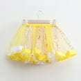 thumbnail image 5 of uublik Short Skirts for Girls Yellow with Shorts Tutu Dress Up Clothes Tulle Skirt for Birthday Princess Costume Party Size 3T-8, 5 of 5