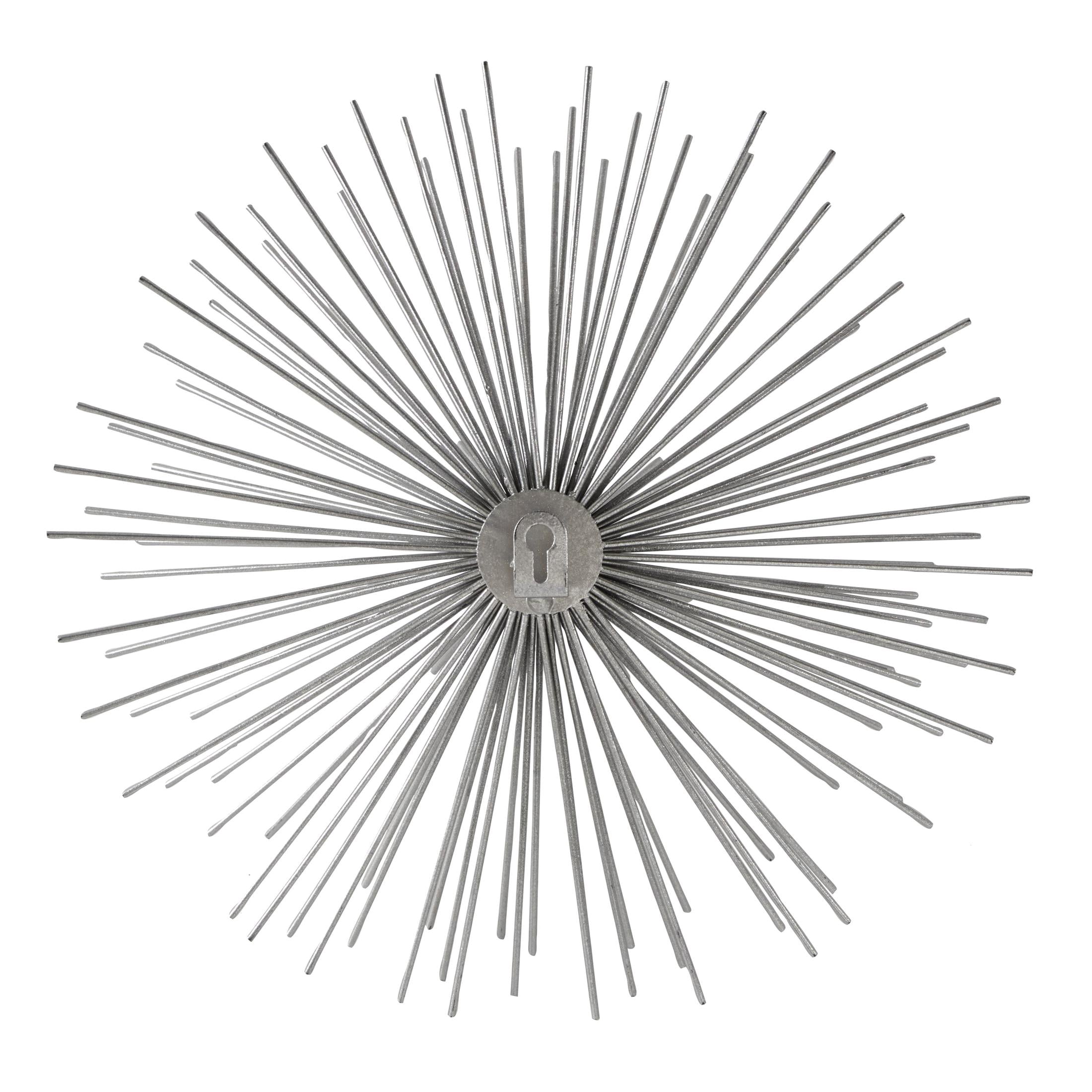 CosmoLiving by Cosmopolitan Silver Metal 3D Starburst Wall Decor (3 Count)