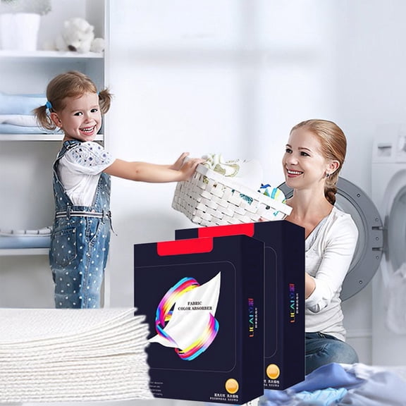 Laundry Color Catcher Sheets, 100 Count Laundry Dye Trapping Sheets, Stain Prevention Sheets for Washing Machine, Color Absorber Sheets for Fabric Care, Convenient Laundry Supplies
