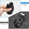 thumbnail image 5 of for Dodge Key Fob 5 Button Key Fob Case Silicone Remote Key Case for Dodge for Grand Cherokee Key fob Cover (Black Pink), 5 of 9