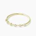 thumbnail image 2 of Sparkle Jewels 14K Yellow Gold Finish Round Cubic Zirconia Women's Eternity Band Ring, 2 of 4