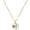 Purple, variant on 1928 Jewelry 14K Gold Dipped Cherub And Heart Pendant Necklace For Women (Purple), 16"