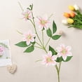 thumbnail image 5 of 5 Fork Simulation Clematis Leaves, Wall Hanging Rattan Artificial Flower Modern Artificial Plants Wedding Decoration, 5 of 6